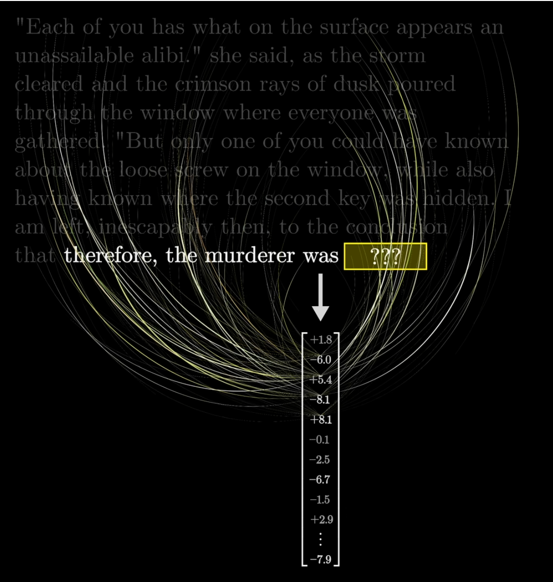 The last word must encode all relevant context